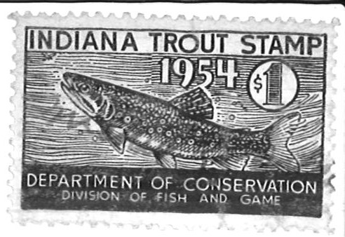 (image for) Indiana Trout Stamp #4 MLH